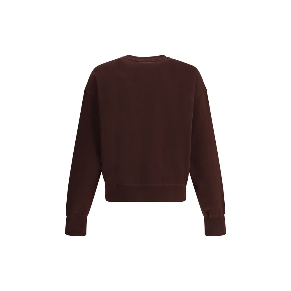 Brown Cotton Sweatshirt - ventzia