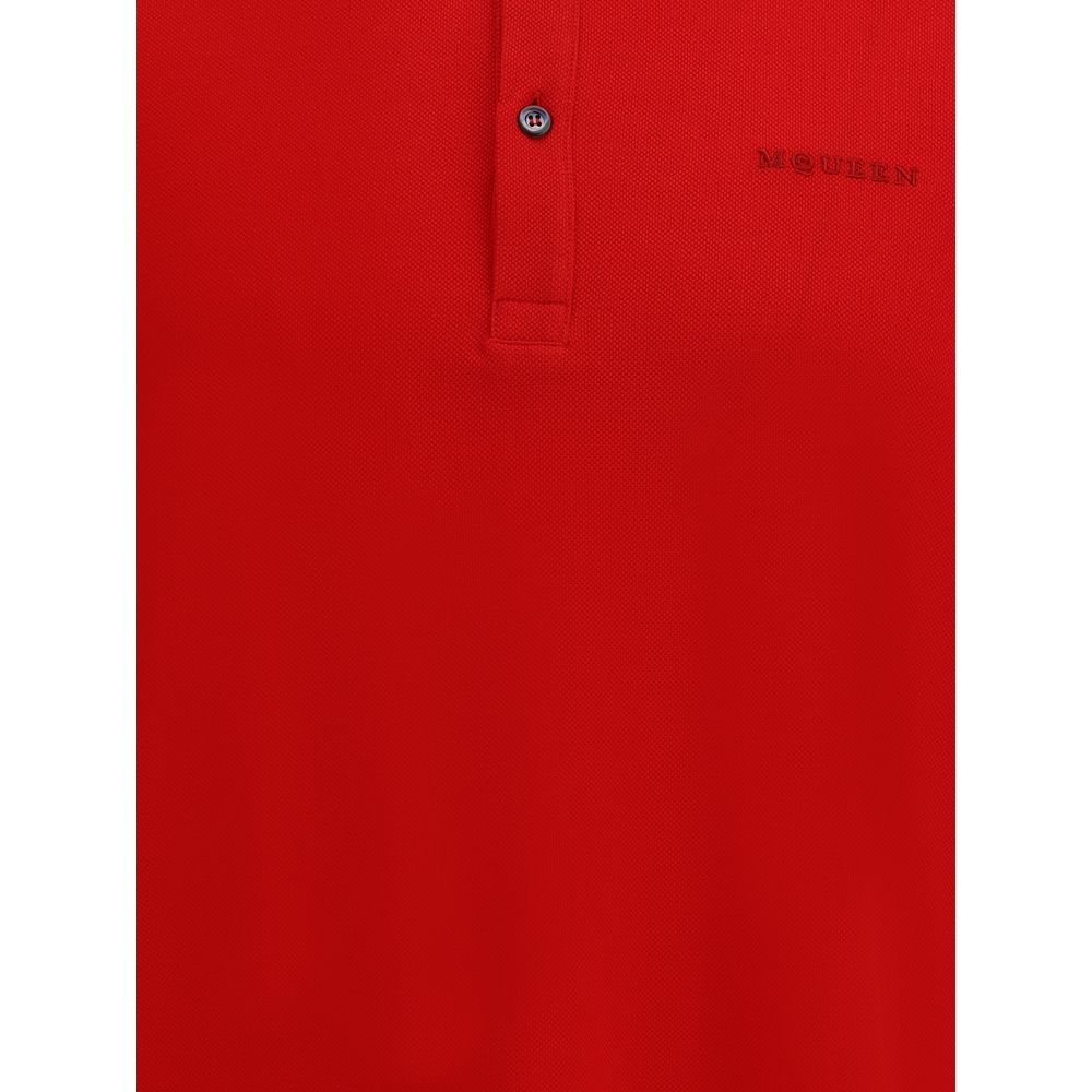 Red Cotton Polo Shirt - ventzia
