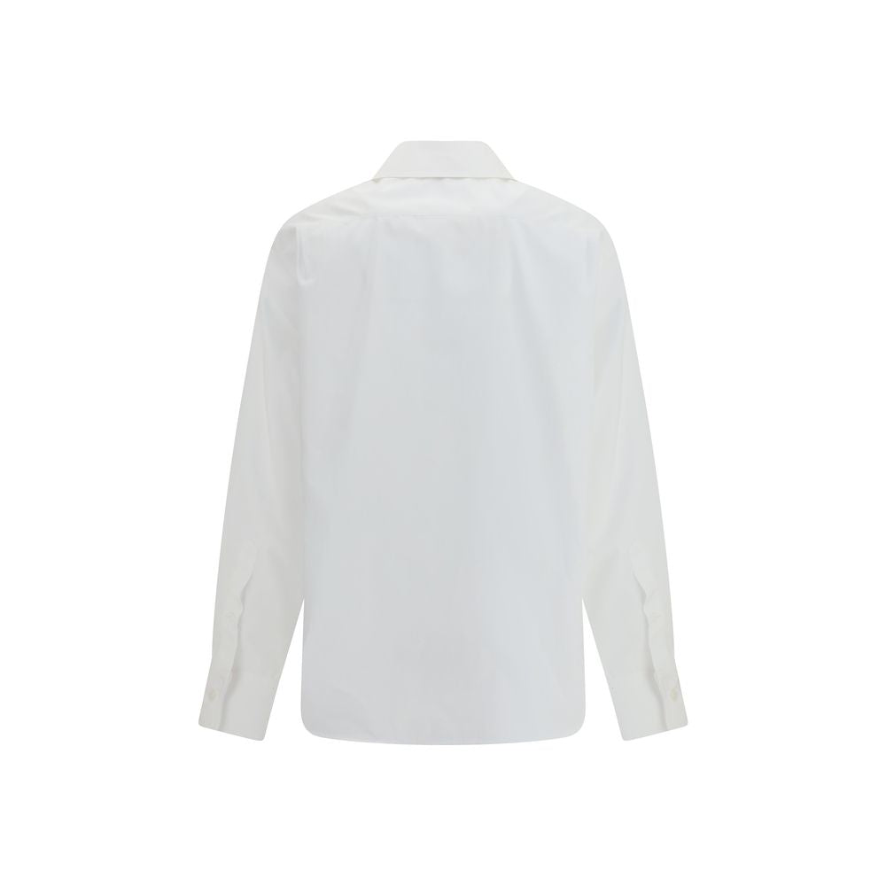 White Cotton Dress Shirt - ventzia