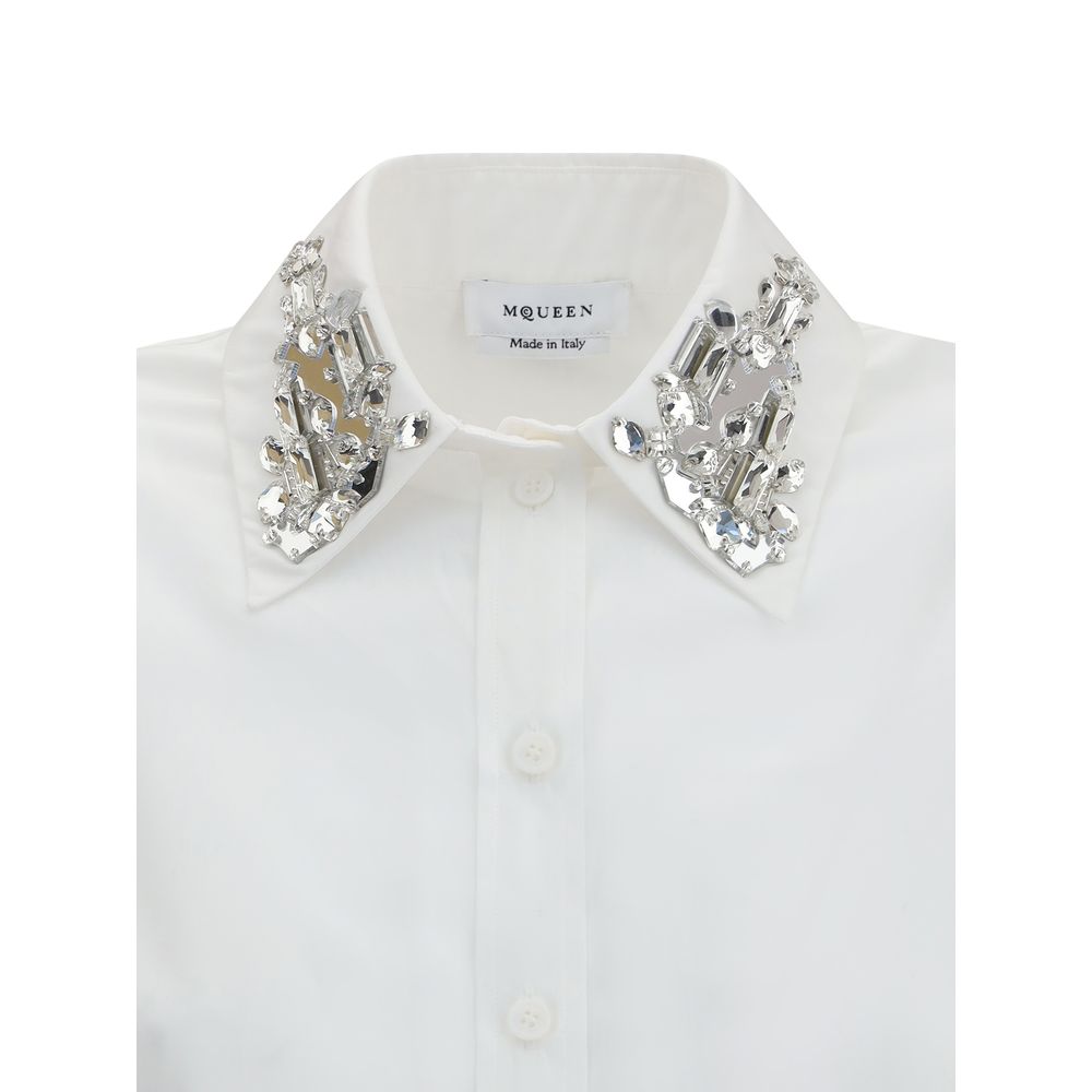 White Cotton Dress Shirt - ventzia