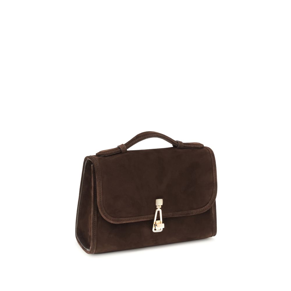 Brown Leather Shoulder Bag - ventzia