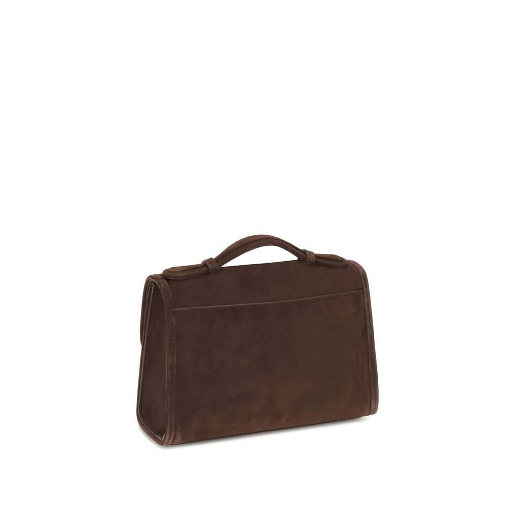 Brown Leather Shoulder Bag - ventzia