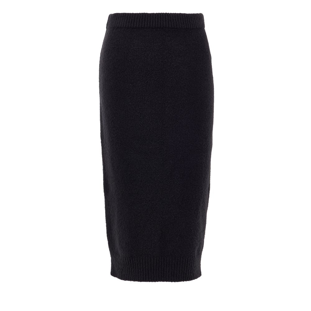 Black Cotton Skirt - ventzia