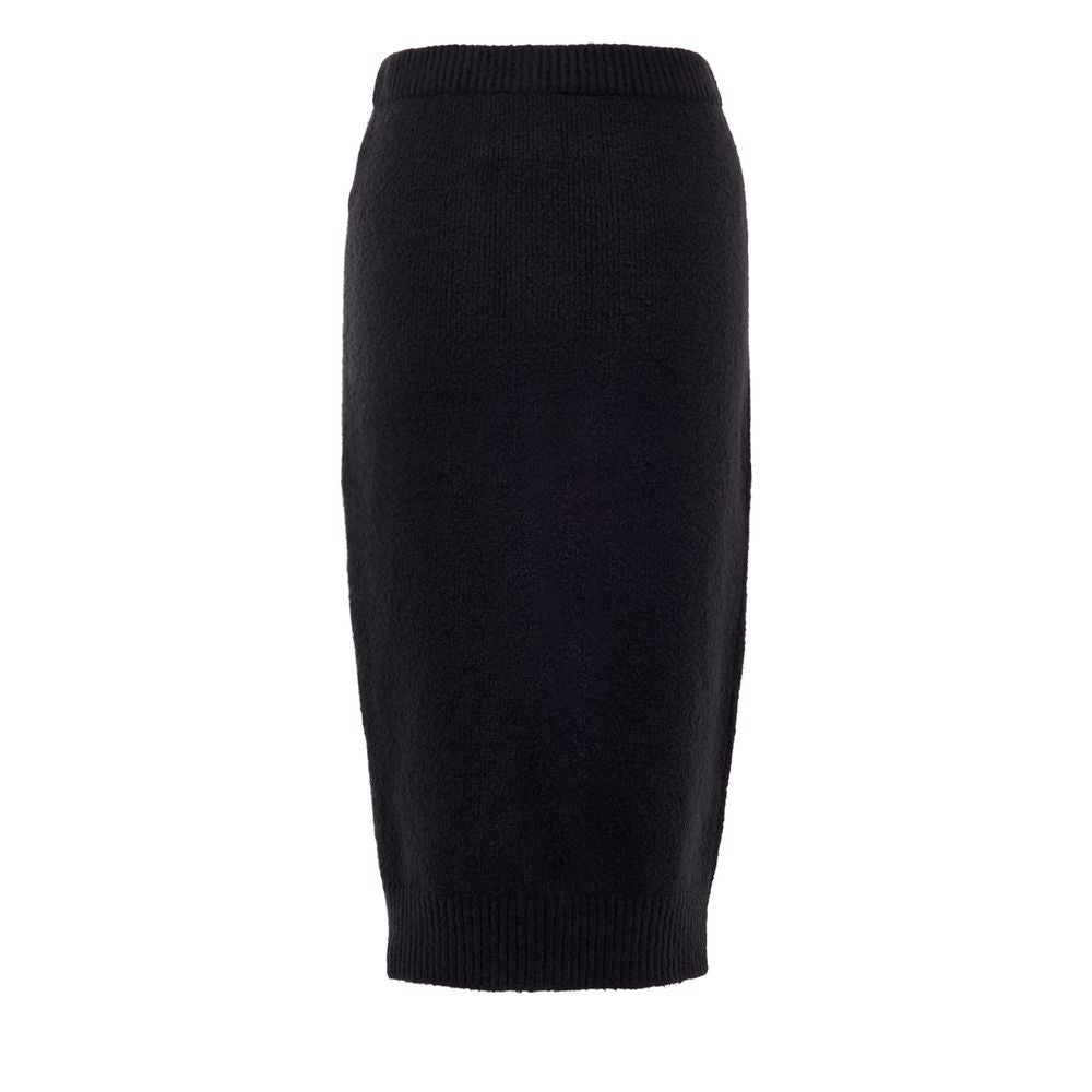 Black Cotton Skirt - ventzia