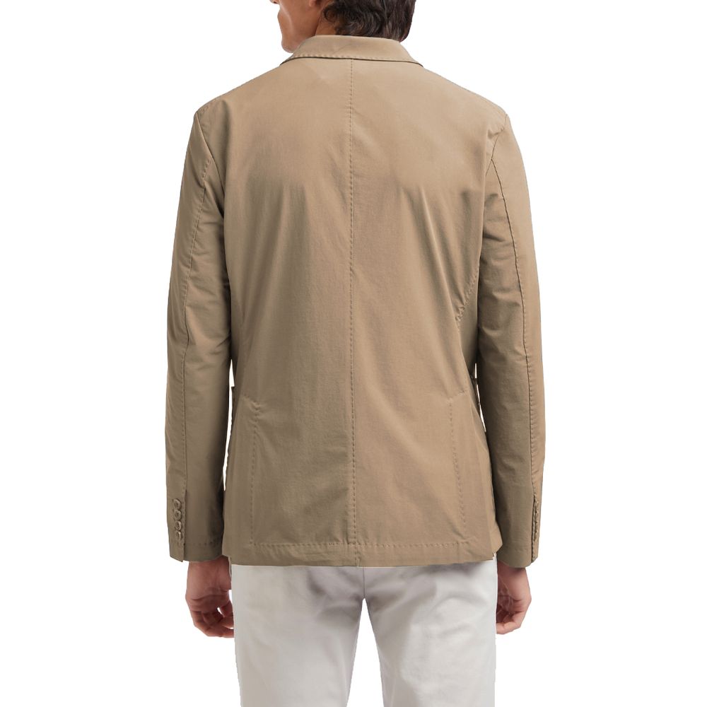 Beige Polyamide Blazer - ventzia