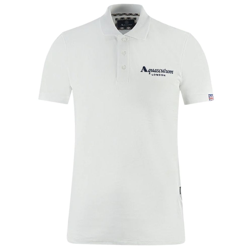 White Cotton Polo Shirt - ventzia