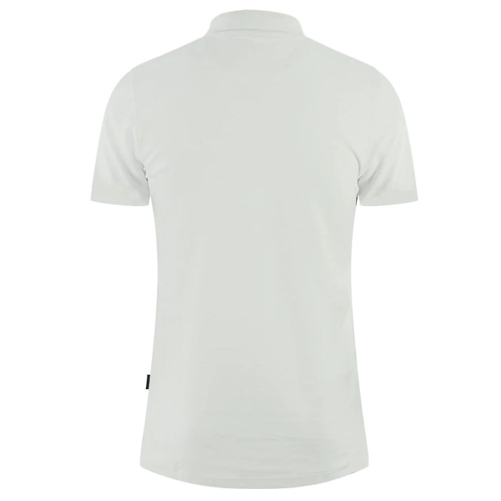 White Cotton Polo Shirt - ventzia