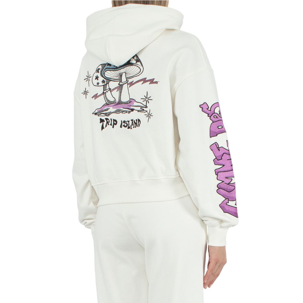 White Cotton Sweater - ventzia