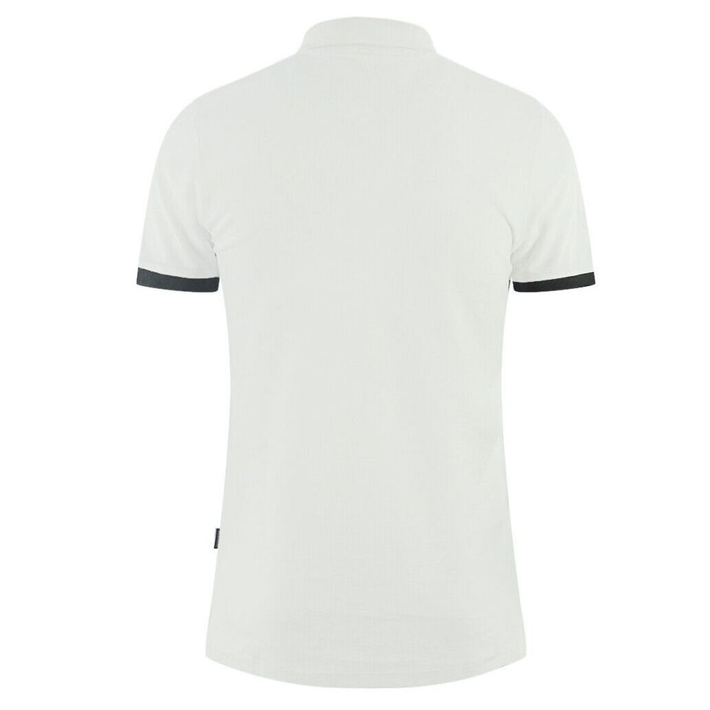 White Cotton Polo Shirt - ventzia