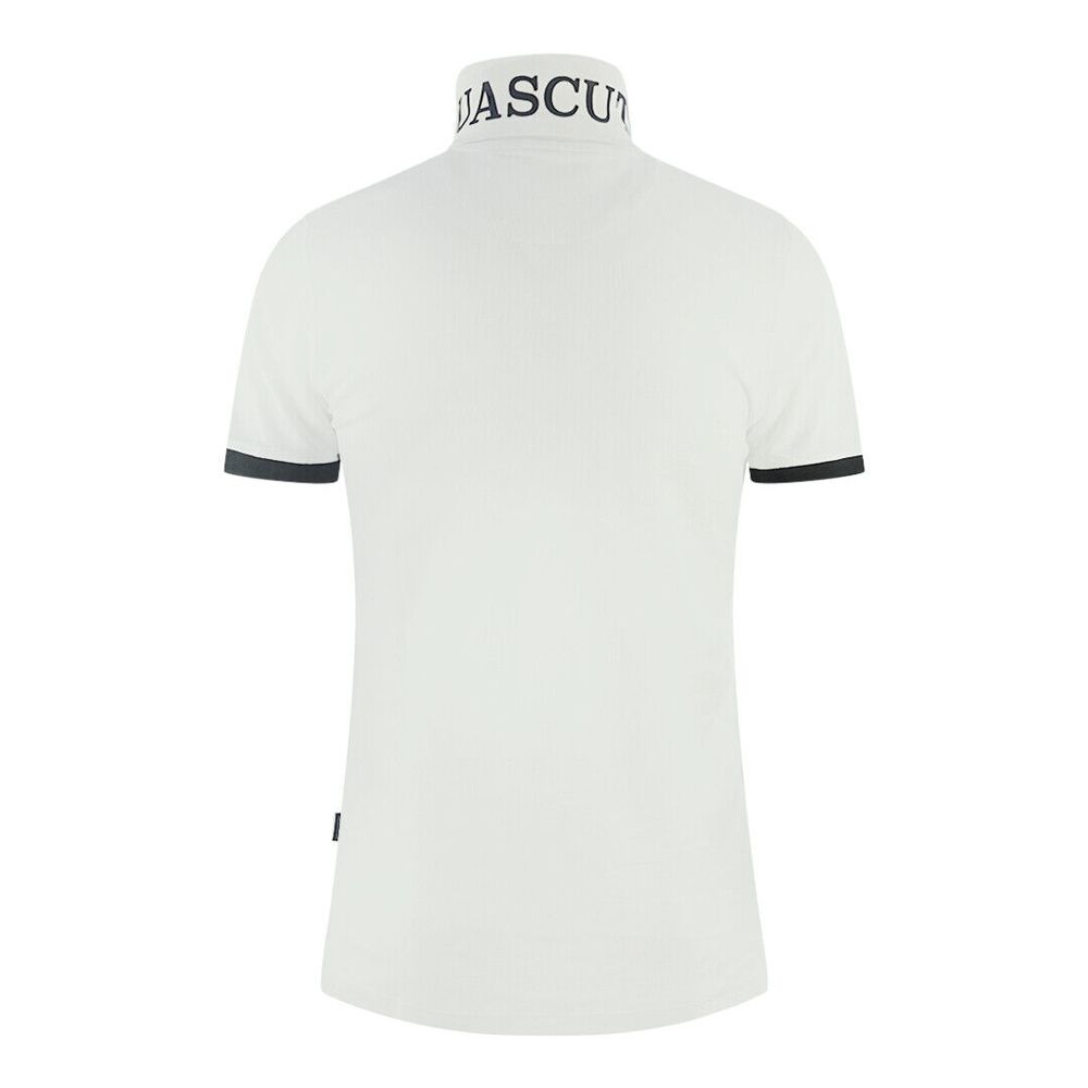 White Cotton Polo Shirt - ventzia