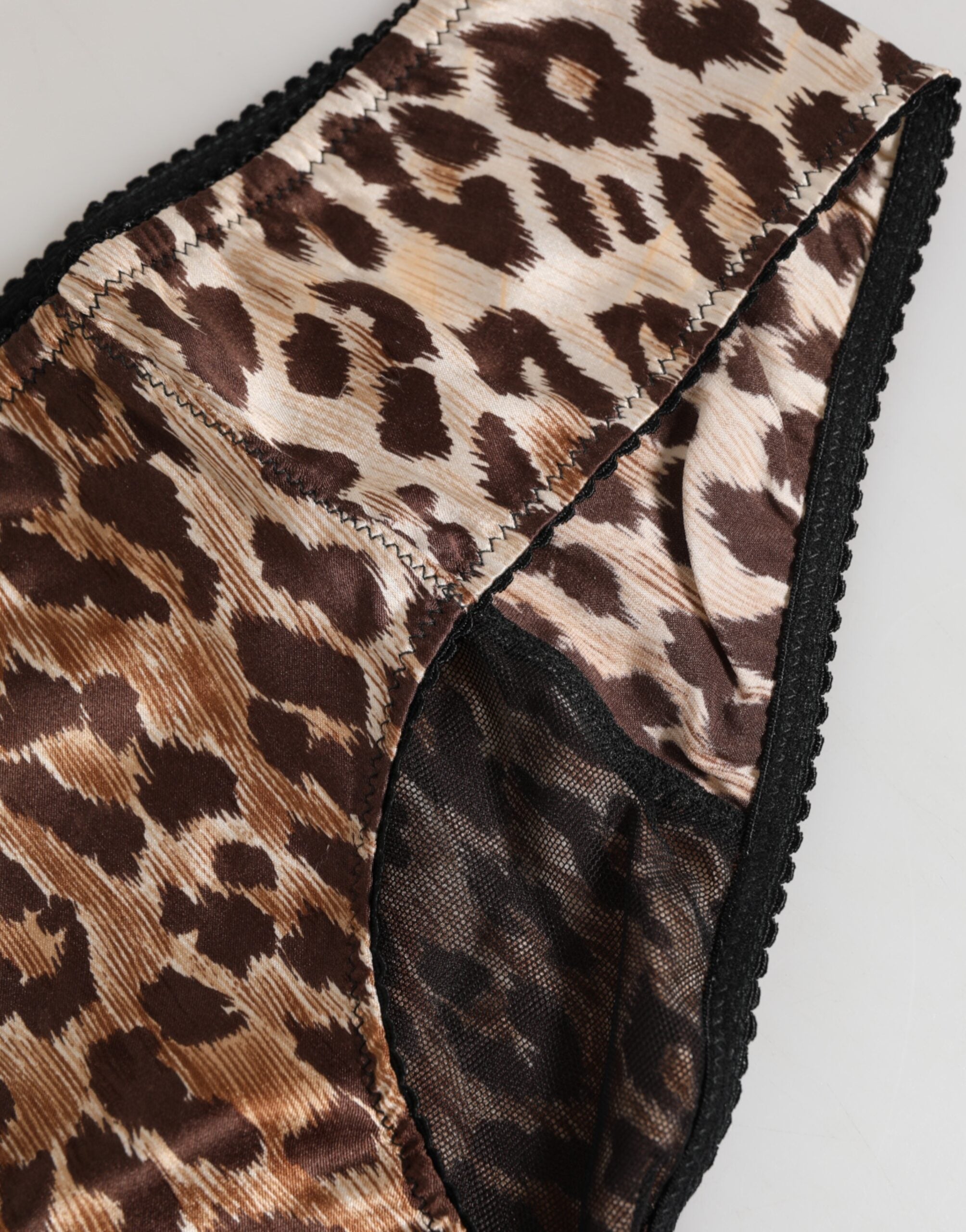 Multicolor Leopard Print Girdle Panty Underwear - ventzia