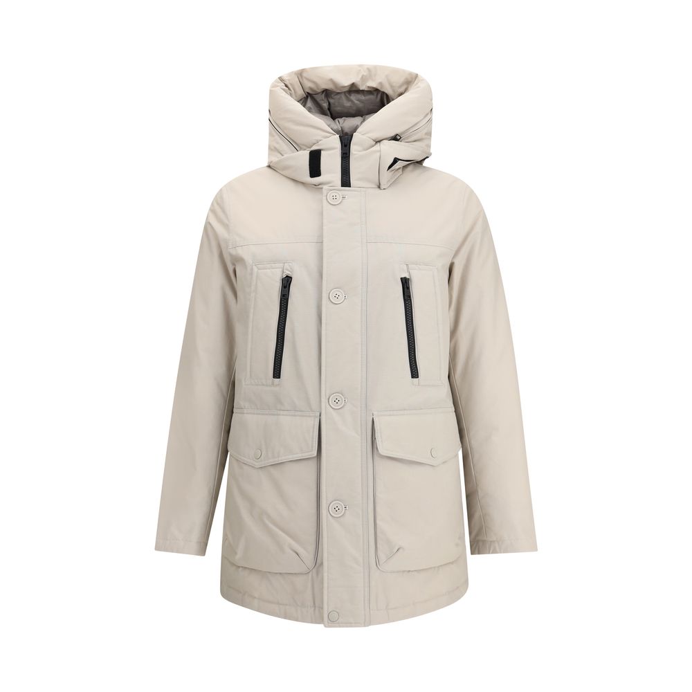 Beige Cotton Parka - ventzia