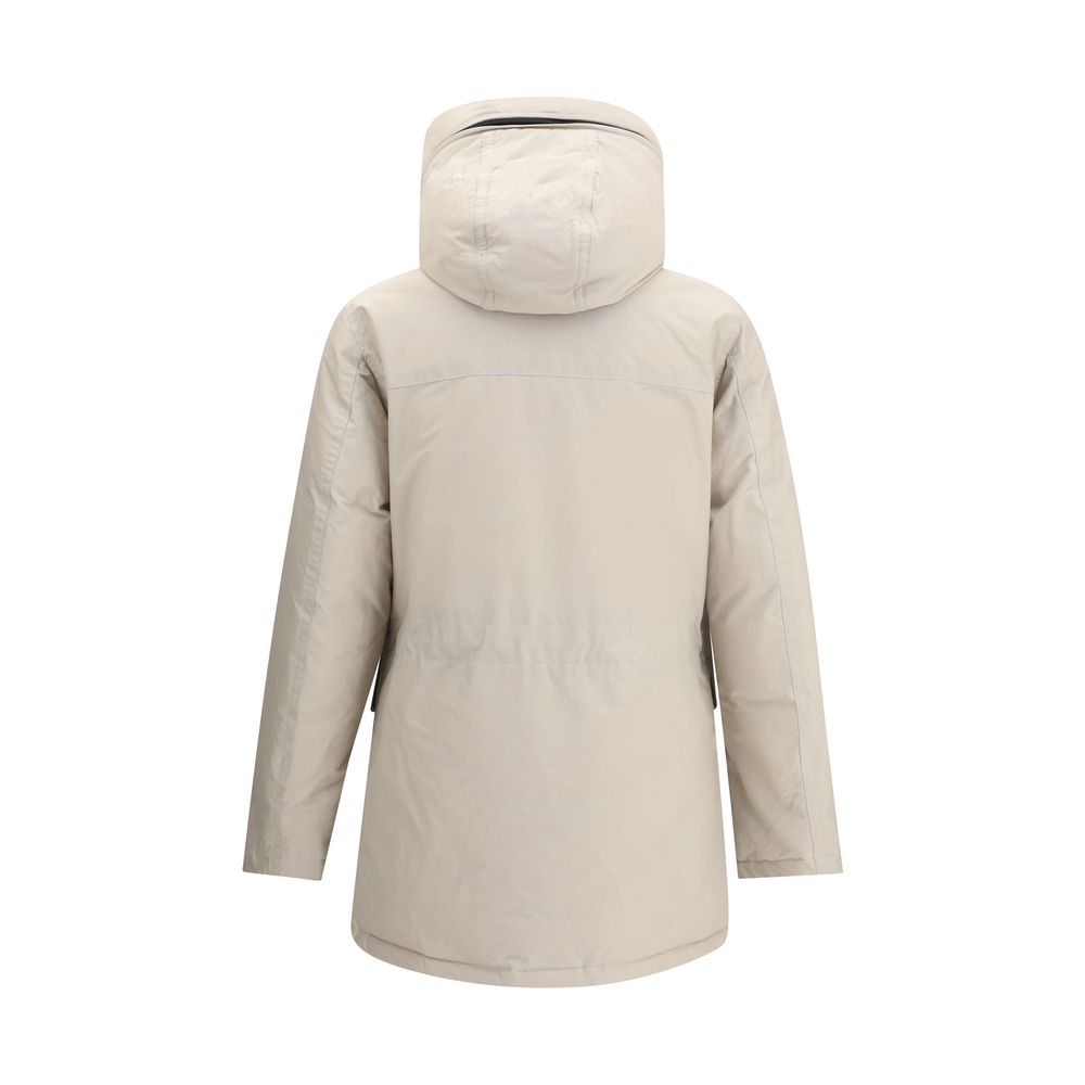 Beige Cotton Parka - ventzia