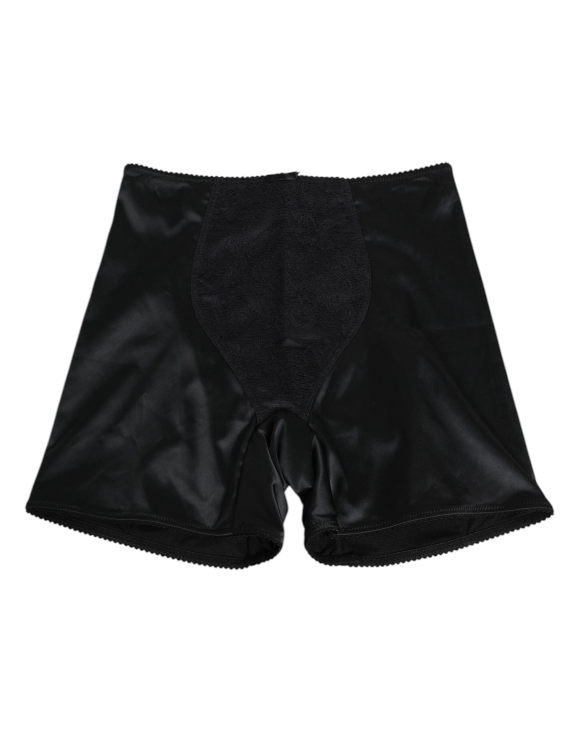 Black Silk Stretch Slip Cycling Women Underwear - ventzia