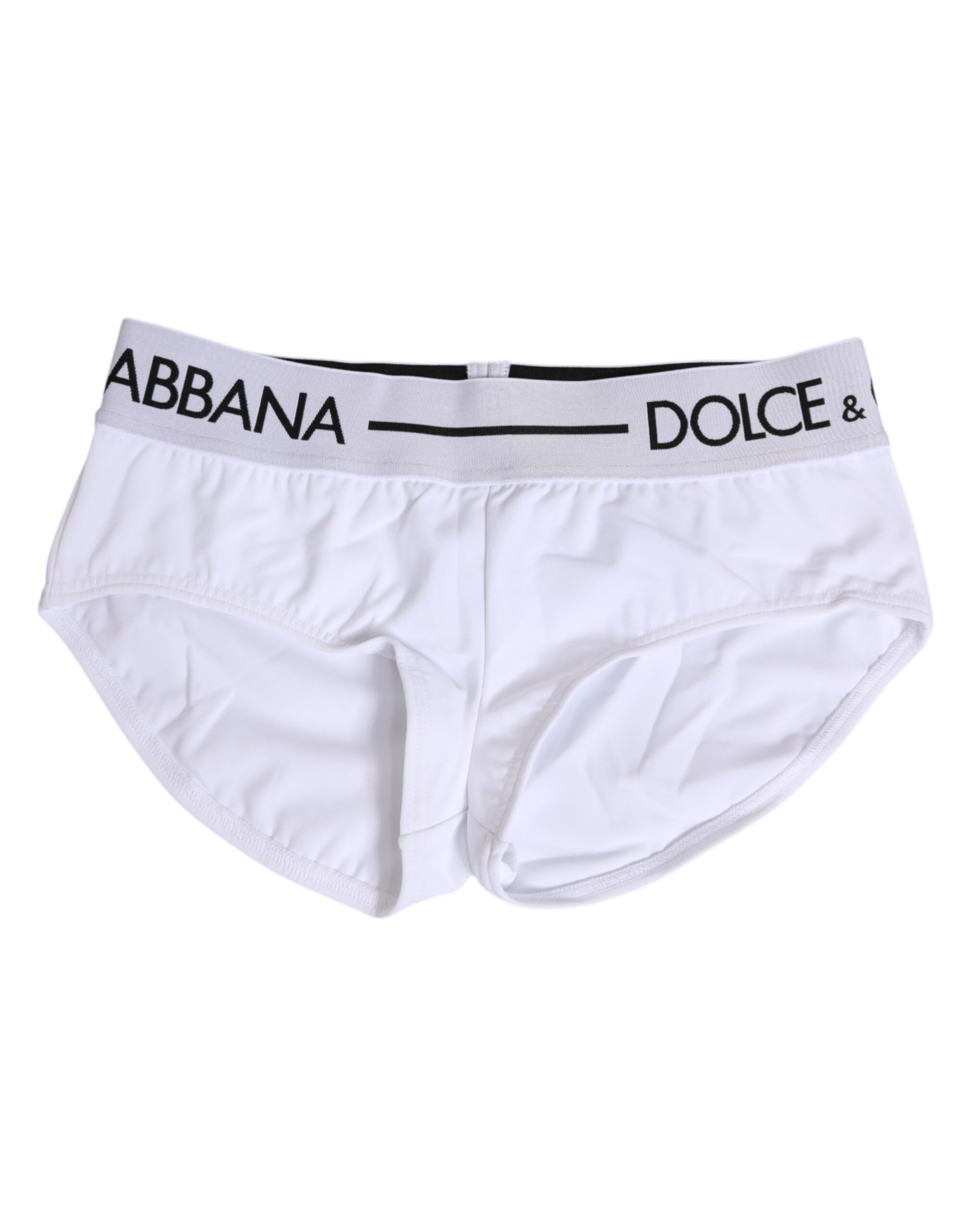 White Nylon Logo Waistband Shorts Underwear - ventzia