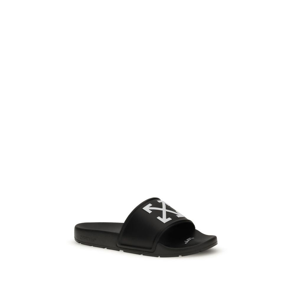Black Polyethylene Sandals - ventzia