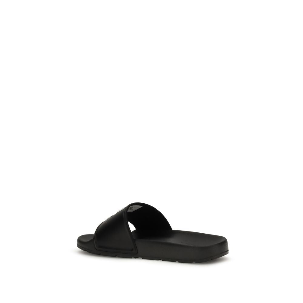 Black Polyethylene Sandals - ventzia
