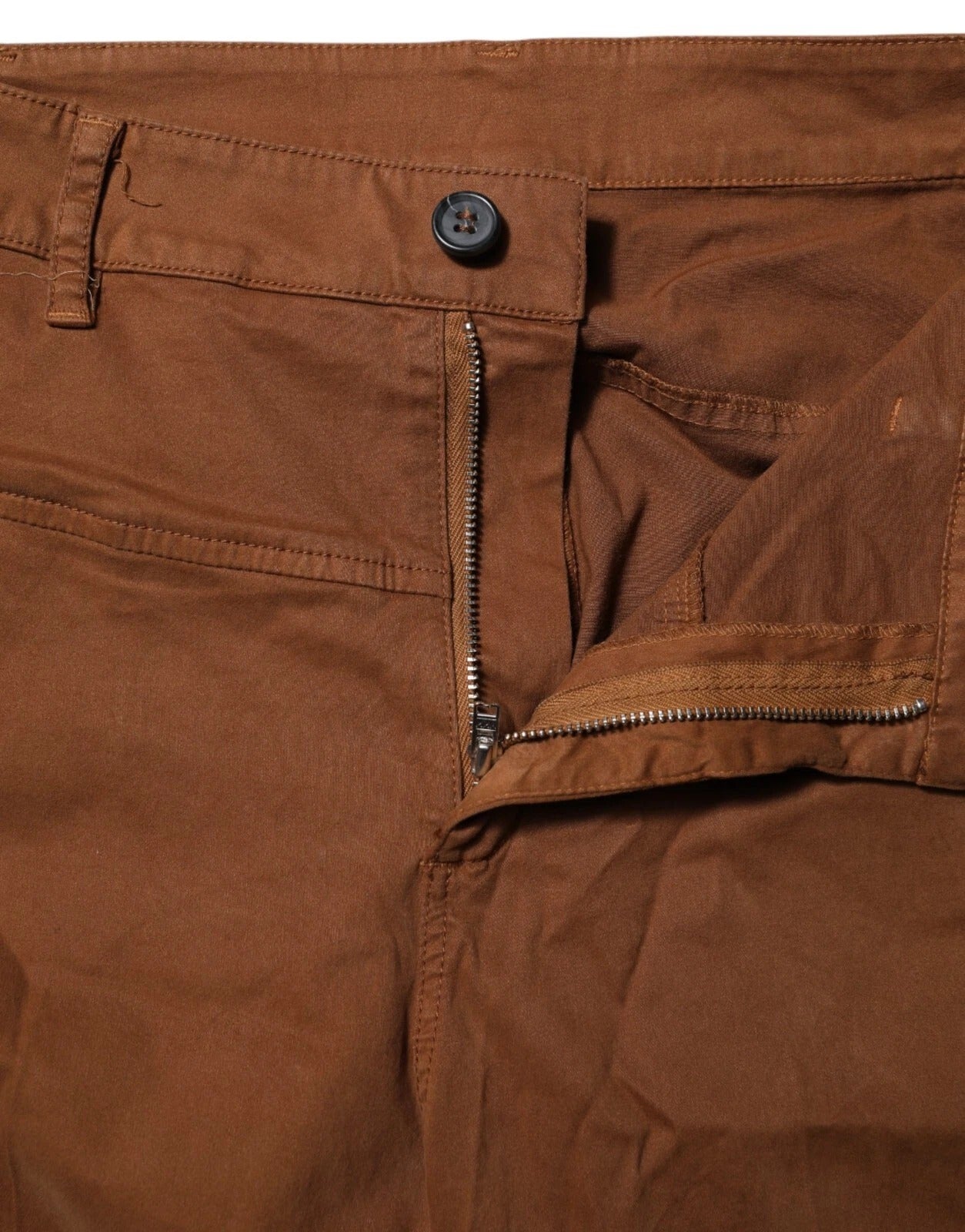 Brown High Waisted Flared Cut Pants - ventzia