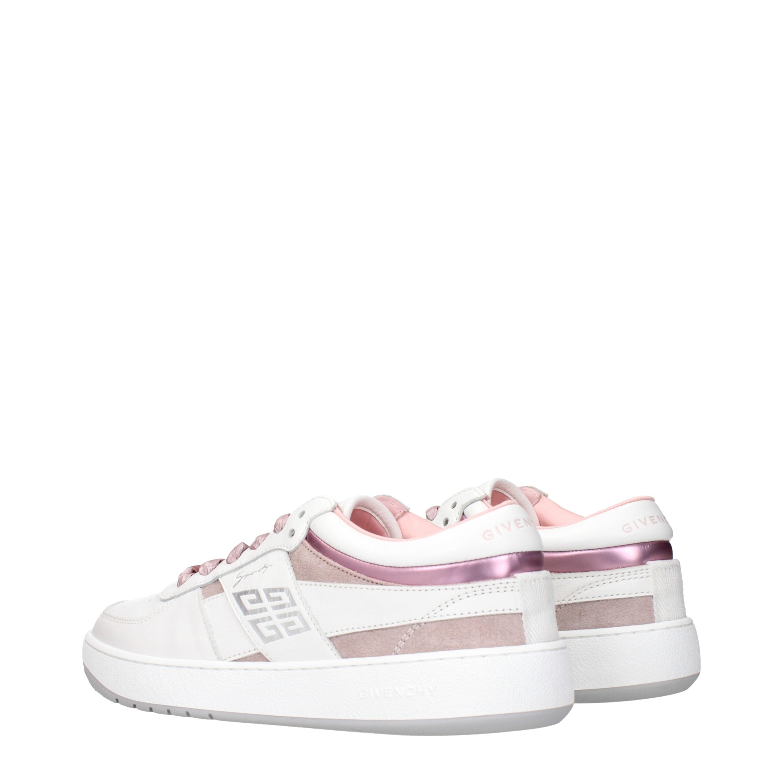 White Leather Low Top Sneakers - ventzia
