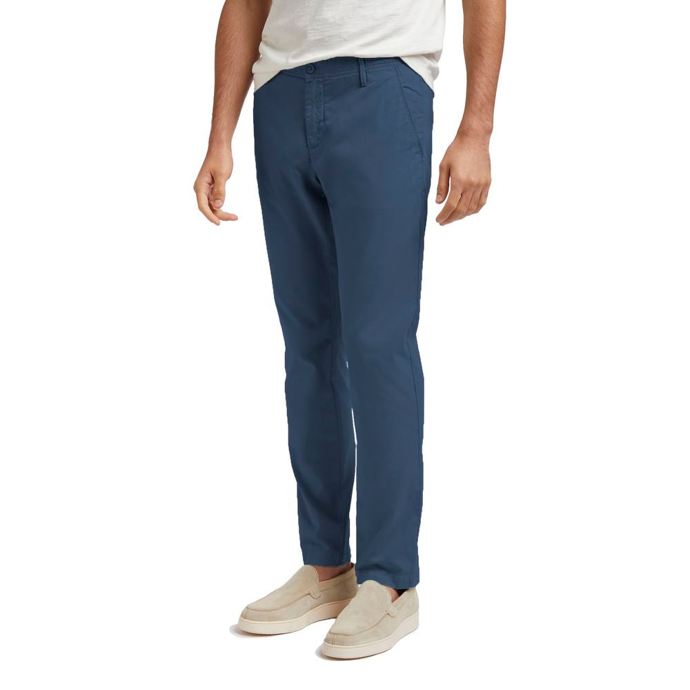 Blue Cotton Men's Trouser - ventzia