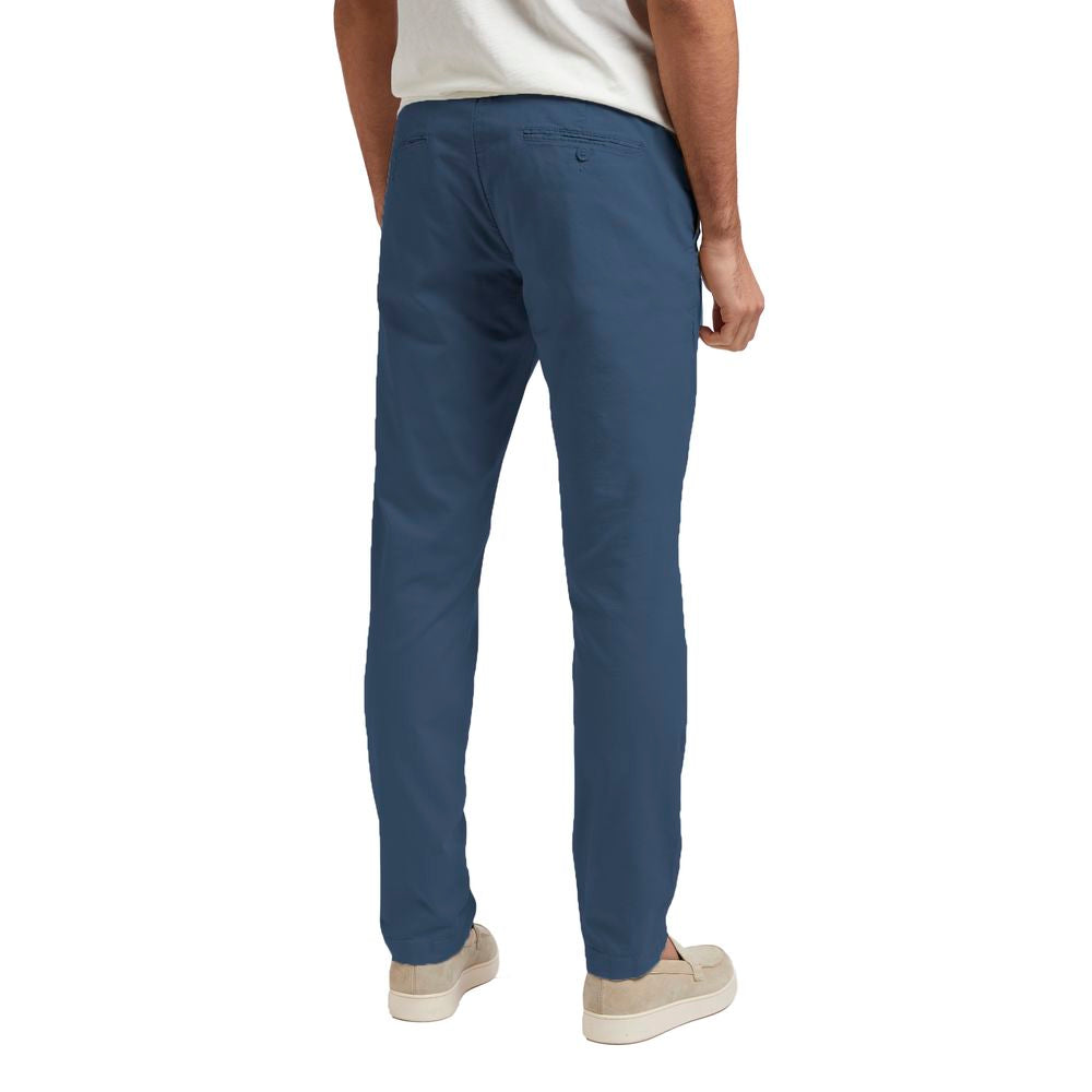 Blue Cotton Men's Trouser - ventzia