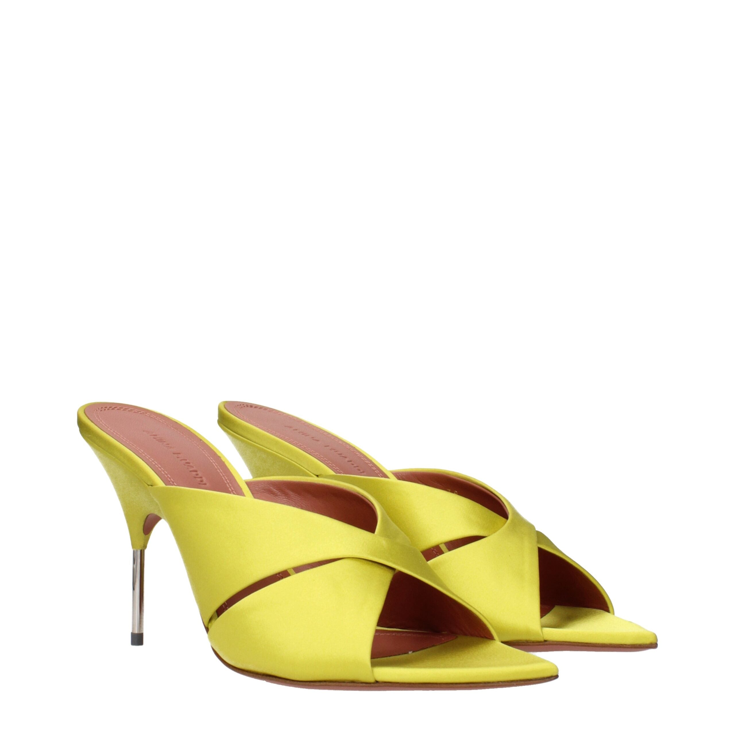 Green Satin Stiletto Heel Sandals - ventzia