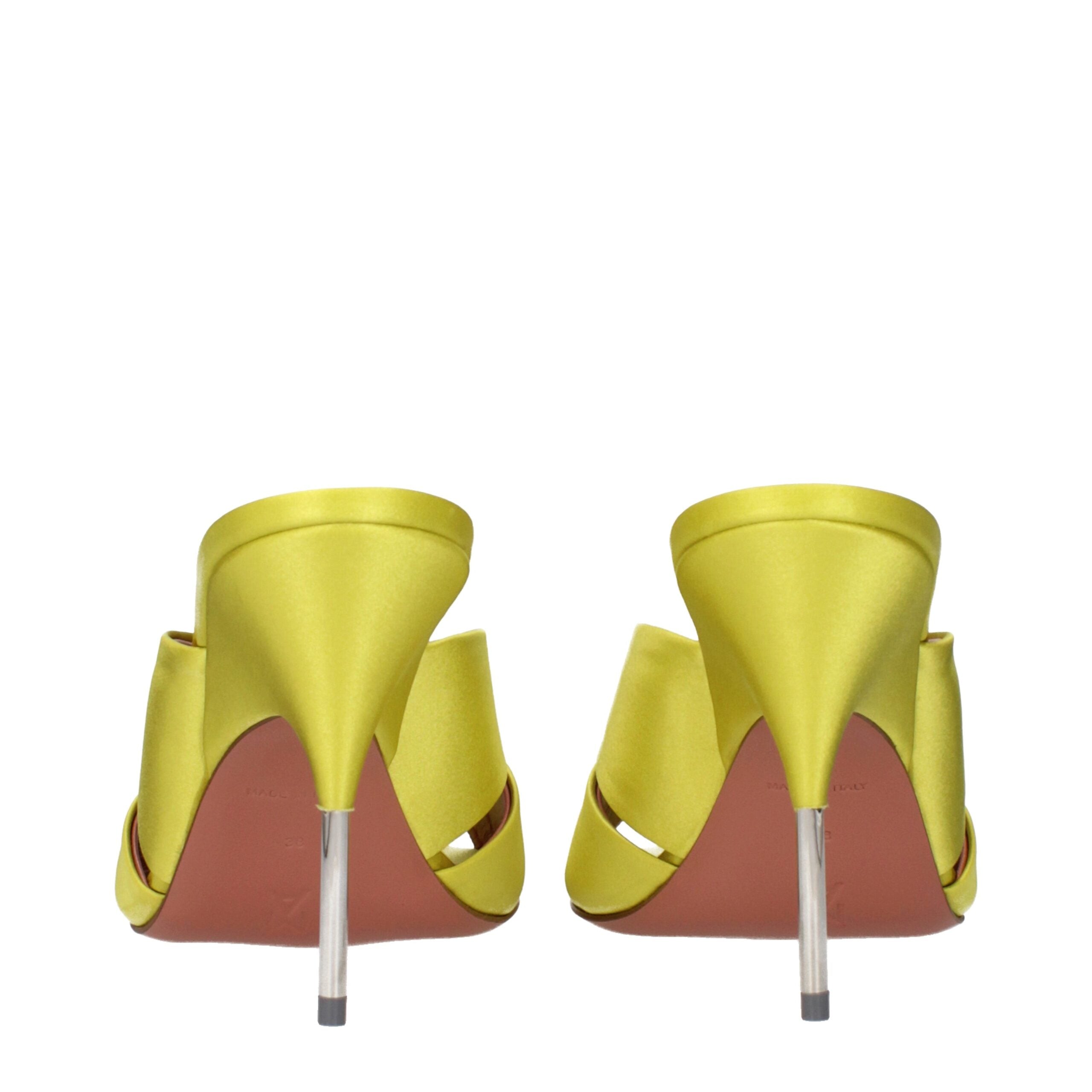 Green Satin Stiletto Heel Sandals - ventzia