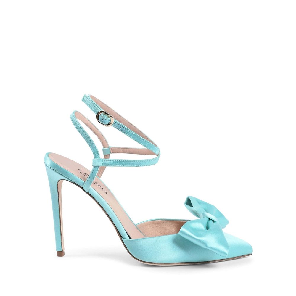 Pink Satin Pumps