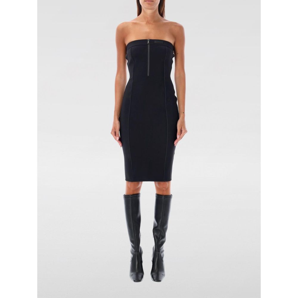 Black Cotton Dress - ventzia