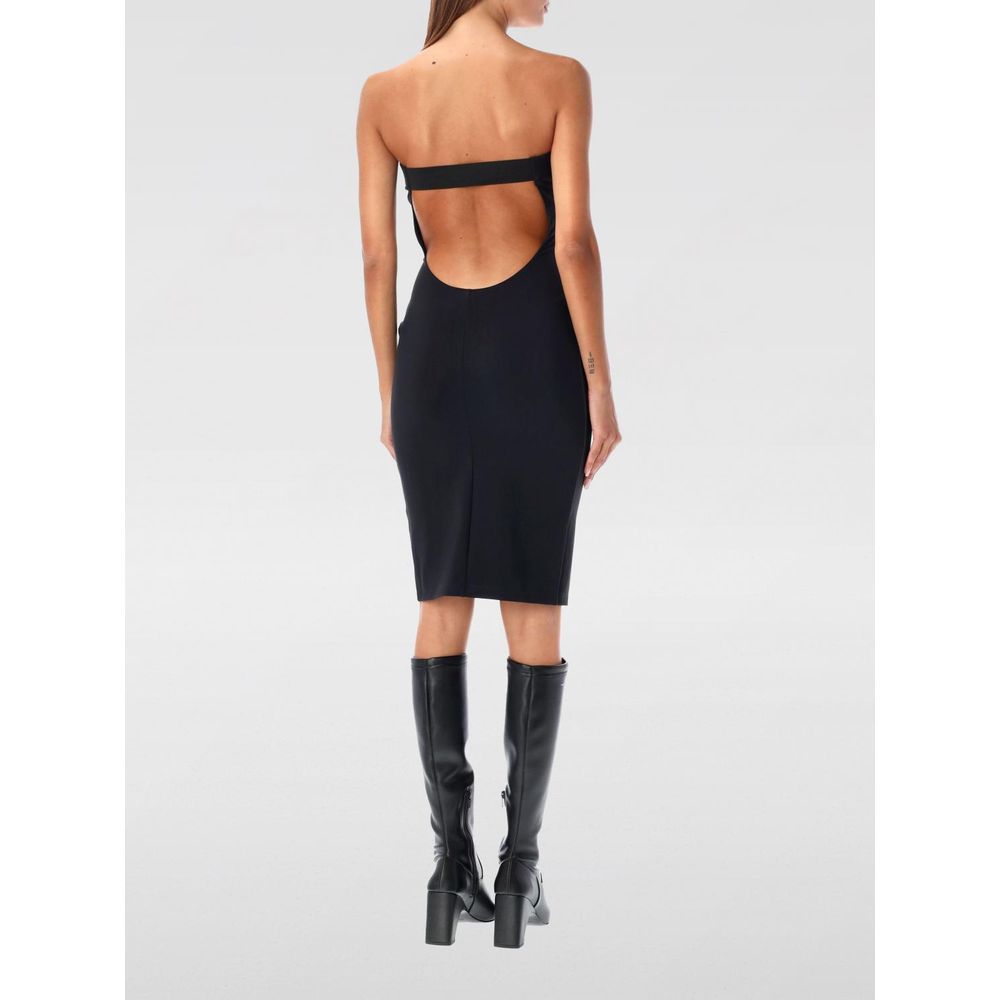 Black Cotton Dress - ventzia