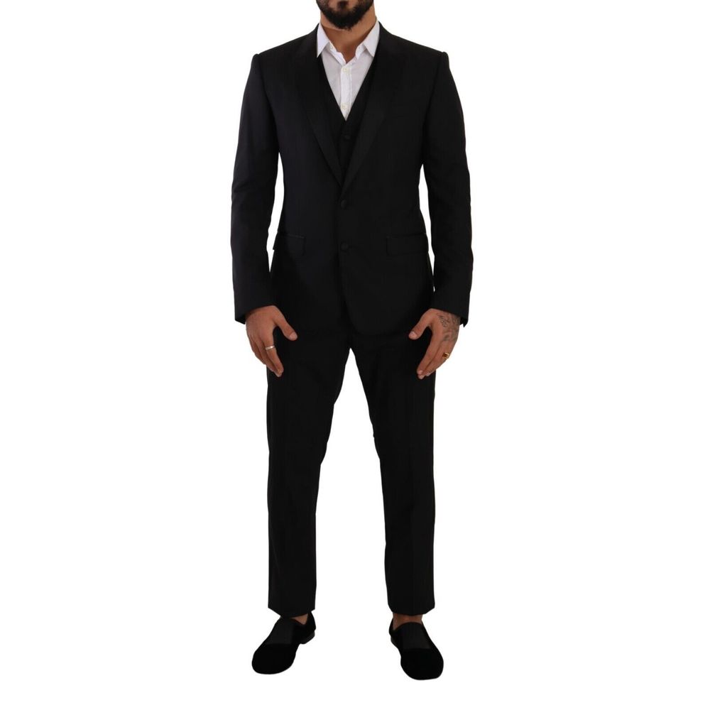 Black Wool Suit - ventzia