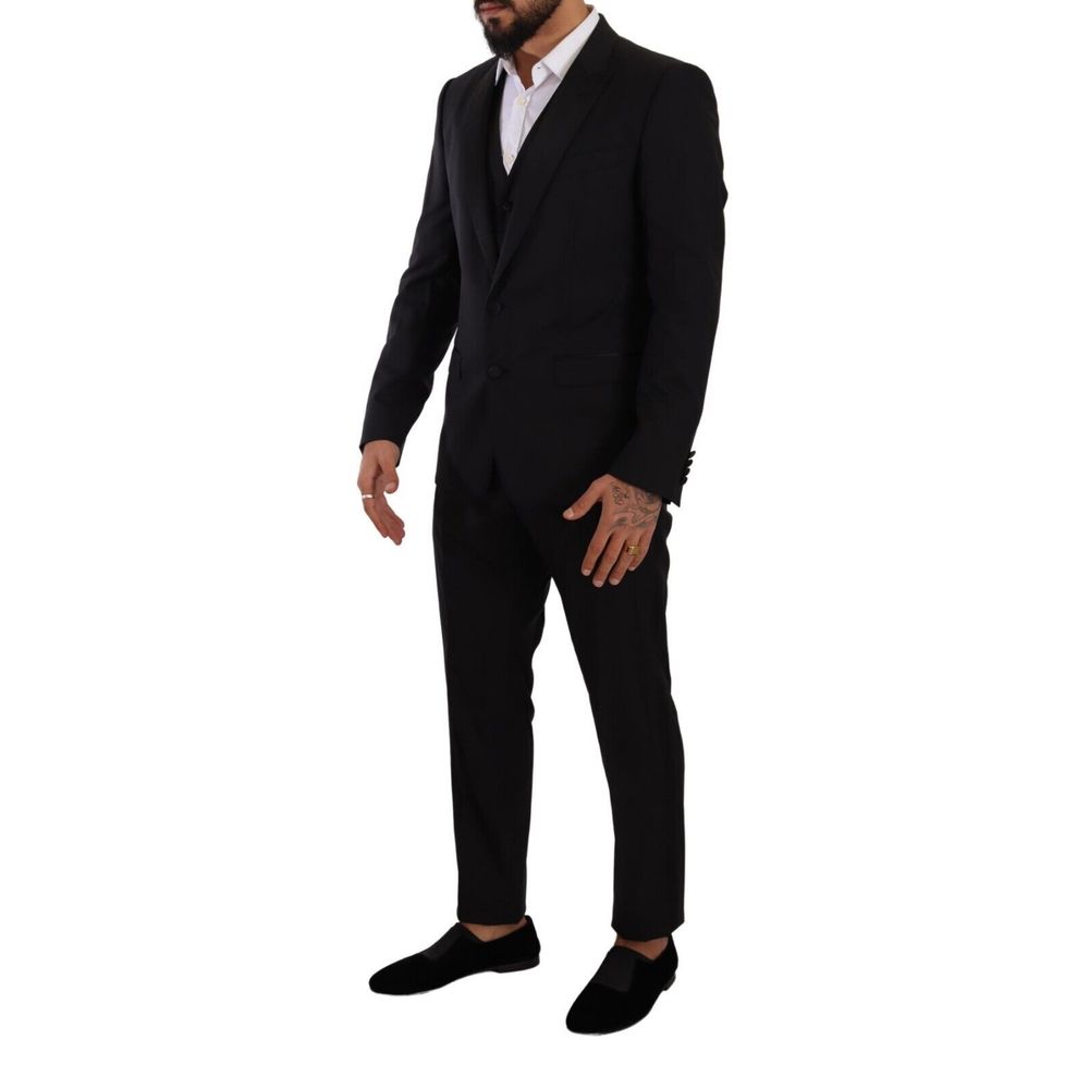 Black Wool Suit - ventzia