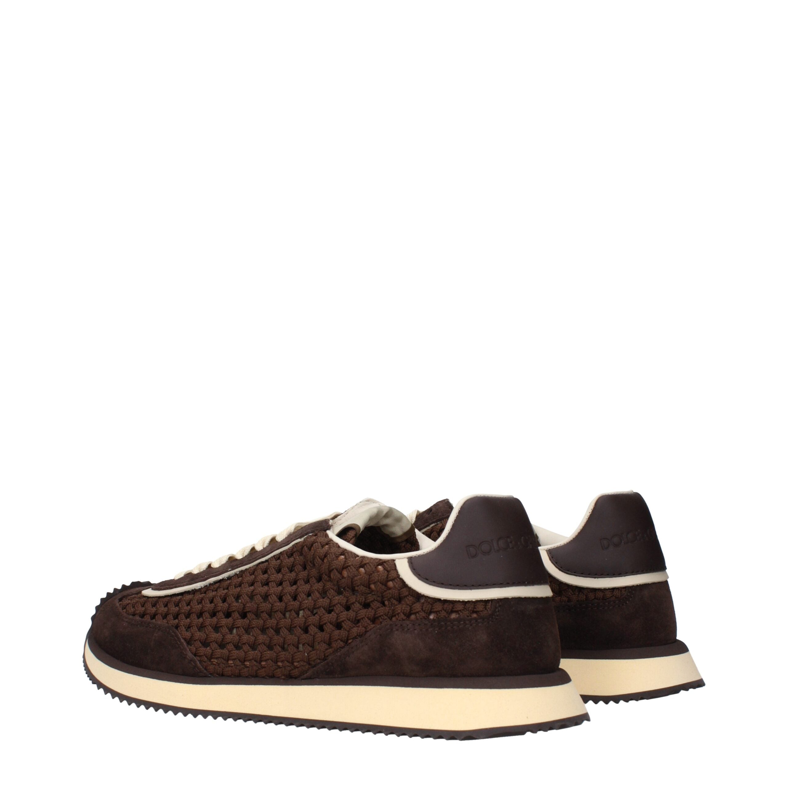 Brown Fabric Low Top Sneakers - ventzia
