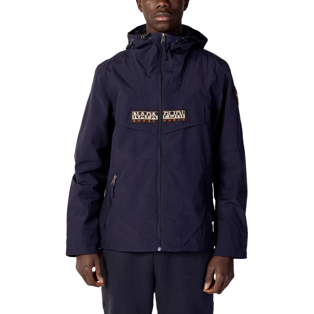 Blue Polyester Jackets & Coat - ventzia