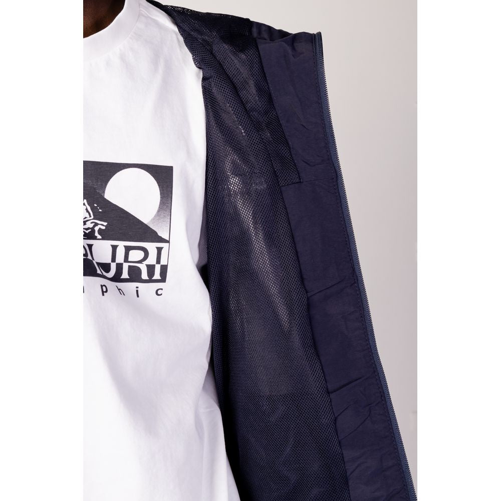 Blue Polyester Jackets & Coat - ventzia