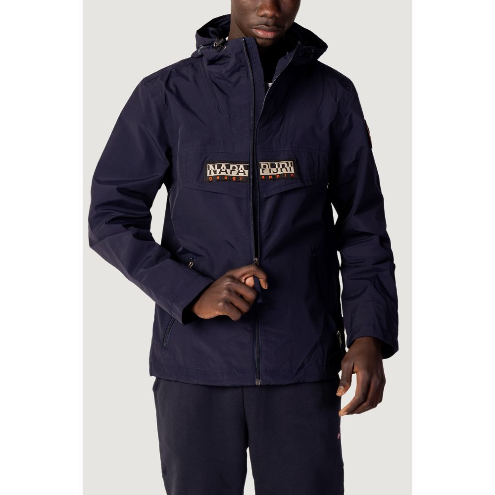 Blue Polyester Jackets & Coat - ventzia