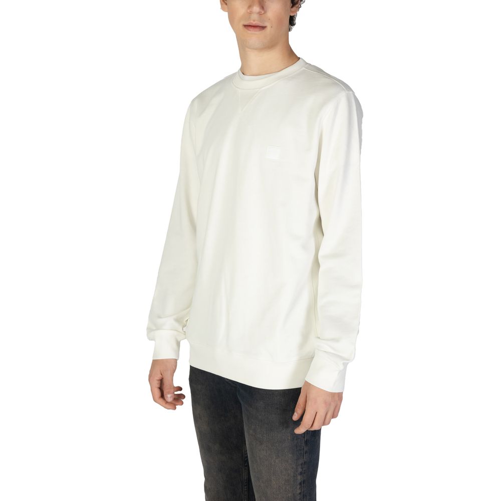 White Cotton Sweatshirt - ventzia