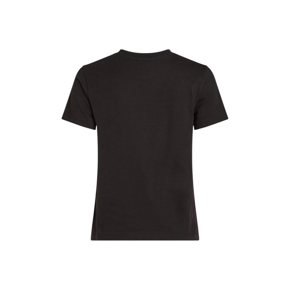 Black Recycled Cotton T-Shirt - ventzia