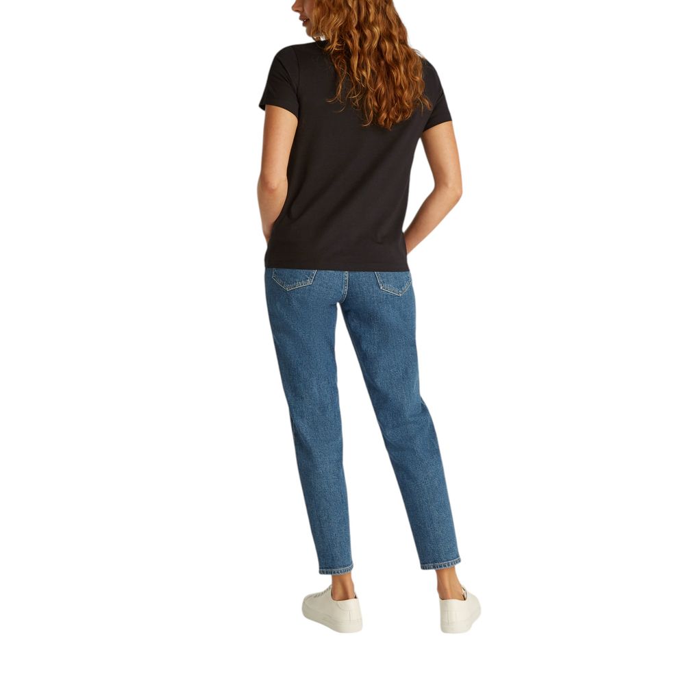 Black Recycled Cotton T-Shirt - ventzia