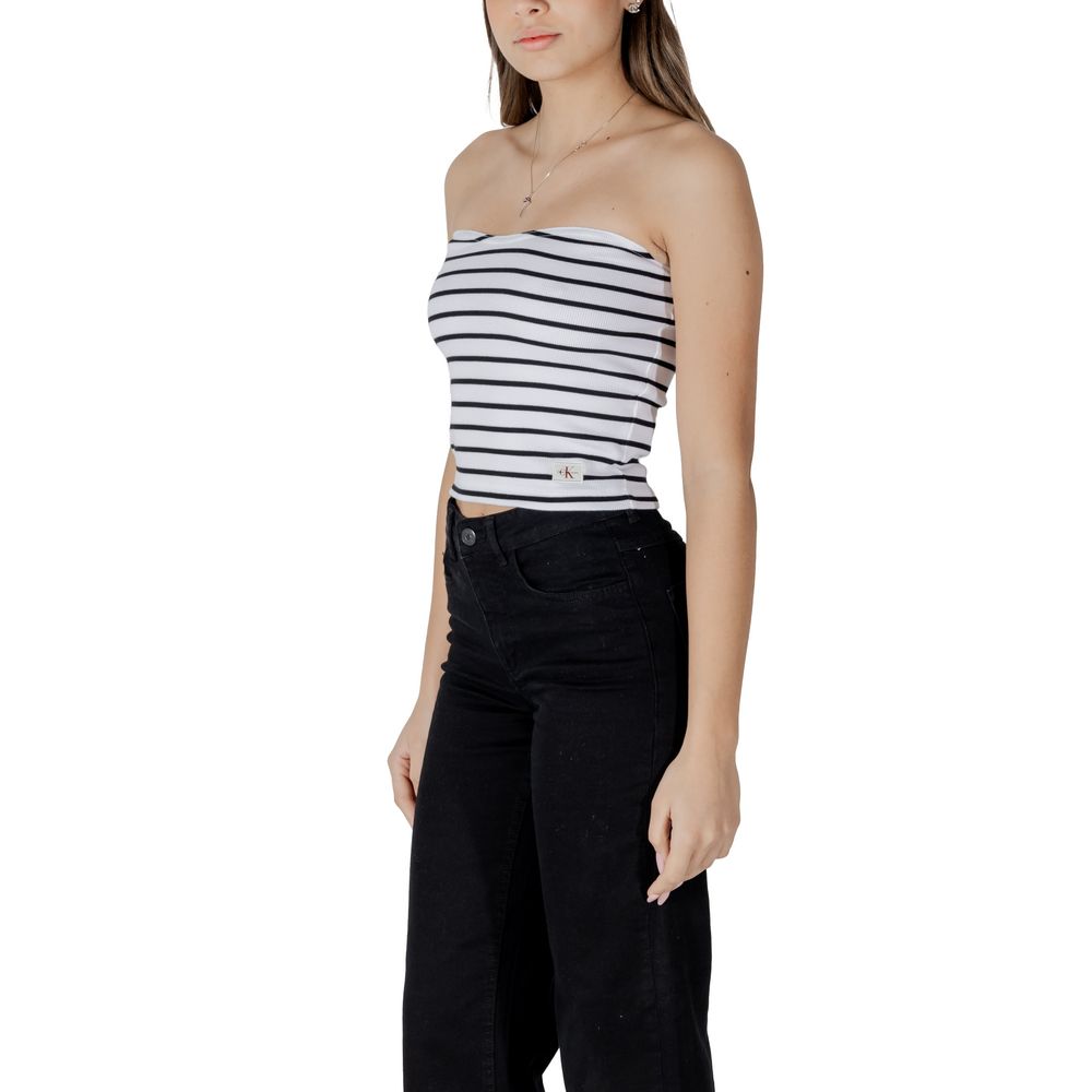 White Recycled Cotton Top - ventzia