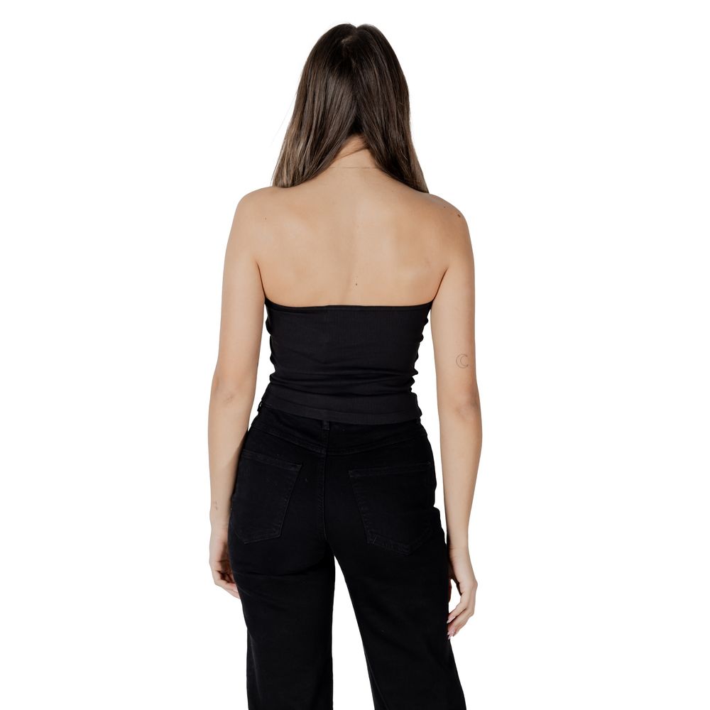 Black Recycled Cotton Top - ventzia