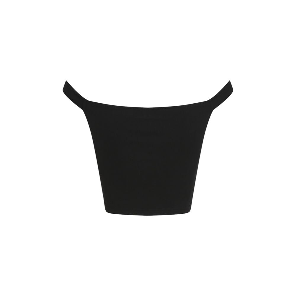 Black Viscose Top - ventzia