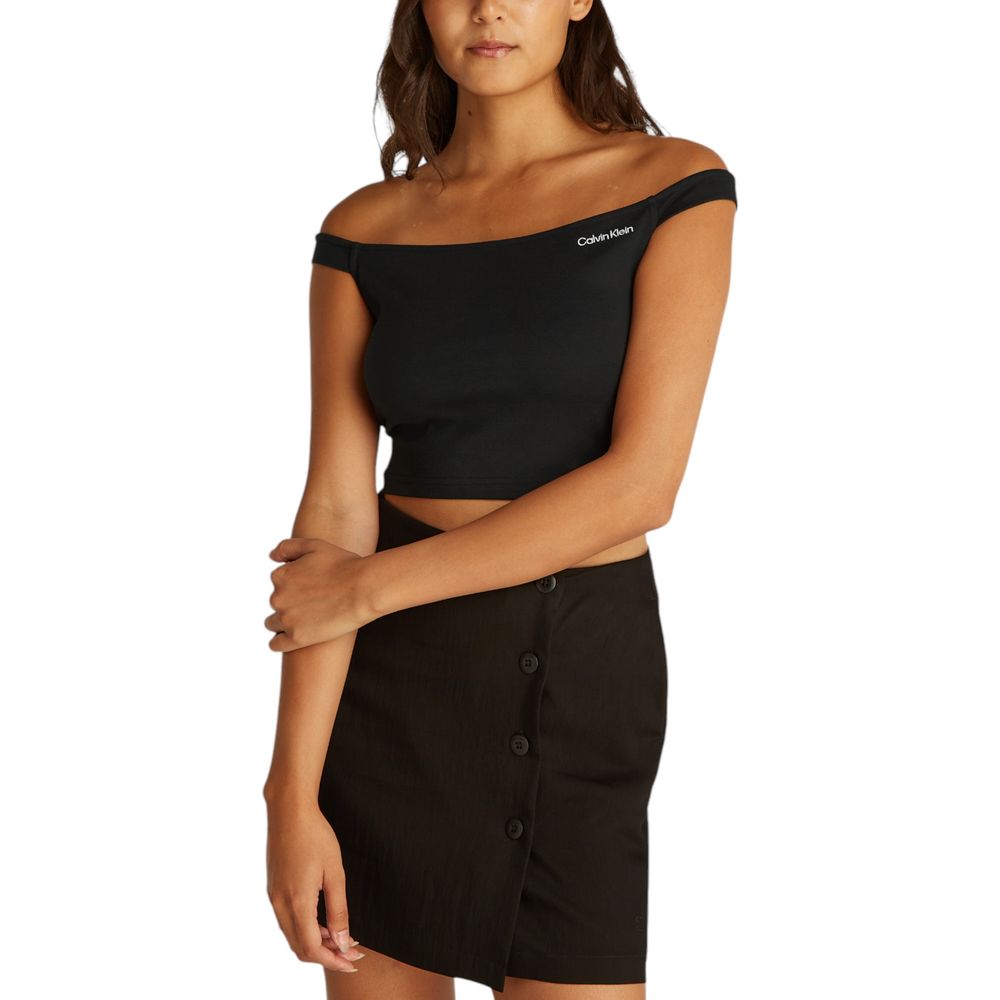 Black Viscose Top - ventzia