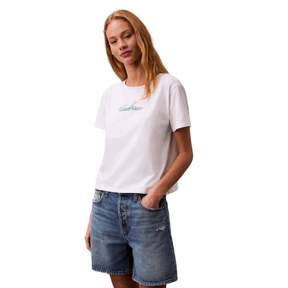 White Recycled Cotton T-Shirt - ventzia