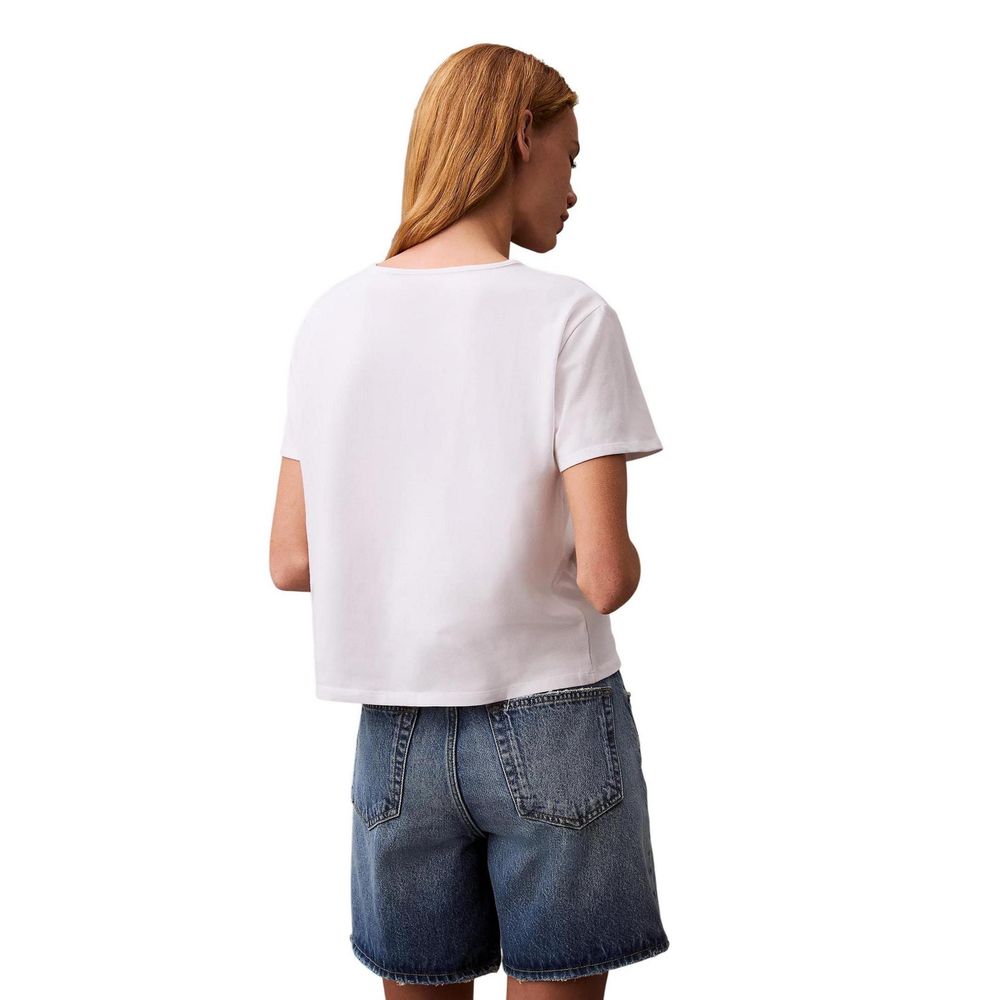 White Recycled Cotton T-Shirt - ventzia