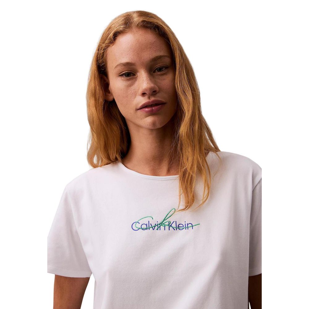 White Recycled Cotton T-Shirt - ventzia
