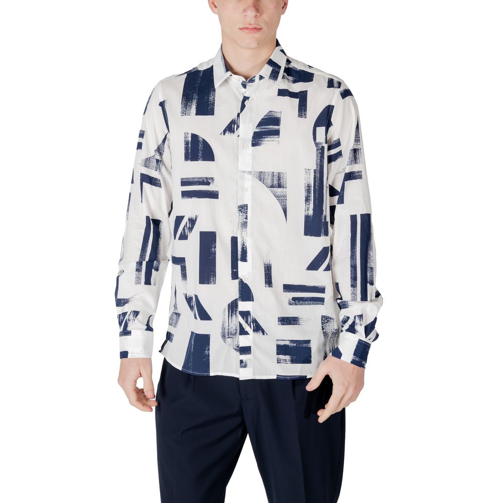 Blue Viscose Shirt - ventzia