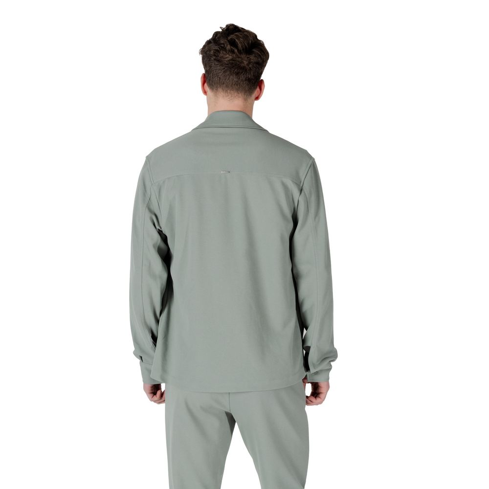 Green Polyester Shirt - ventzia