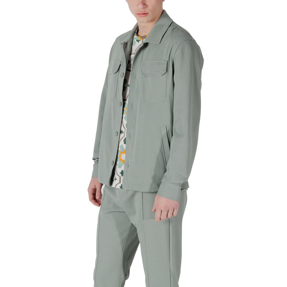 Green Polyester Shirt - ventzia