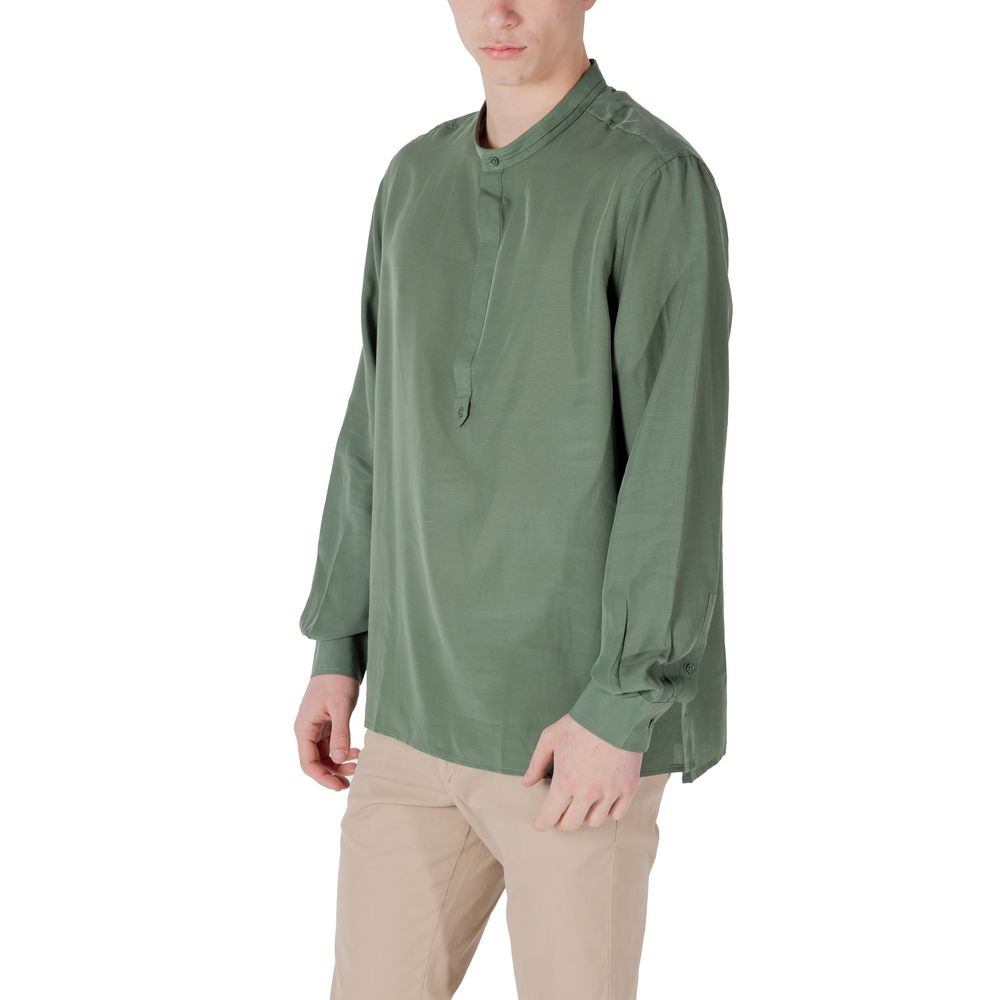 Green Lyocell Shirt - ventzia